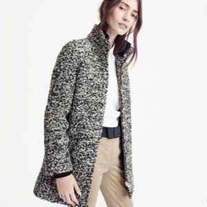 J. Crew Speckled Boucle City Coat